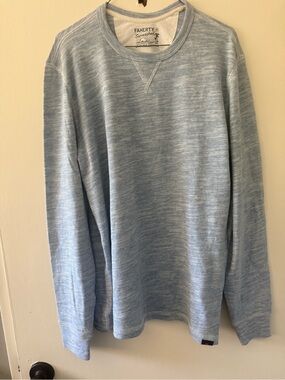 Faherty New (without tags) Sea Wash Crewneck Sweater - Light Blue